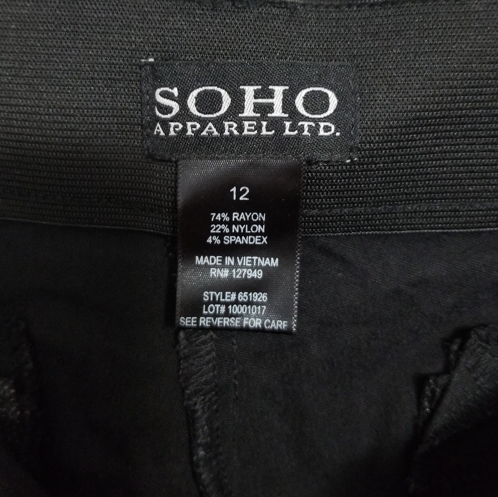 🖤Nice SOHO Apparel Stretch Black Pants - Picture 11 of 15